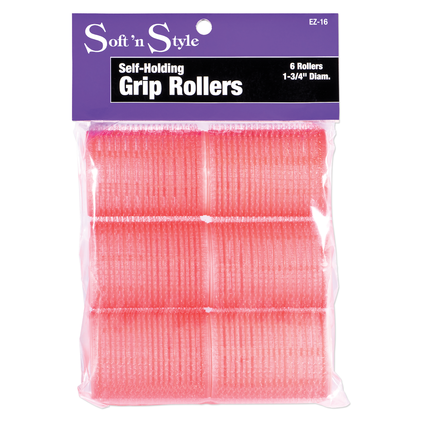 Soft ’n Style Self-Grip Rollers, Pink - 1-3/4" #EZ-16