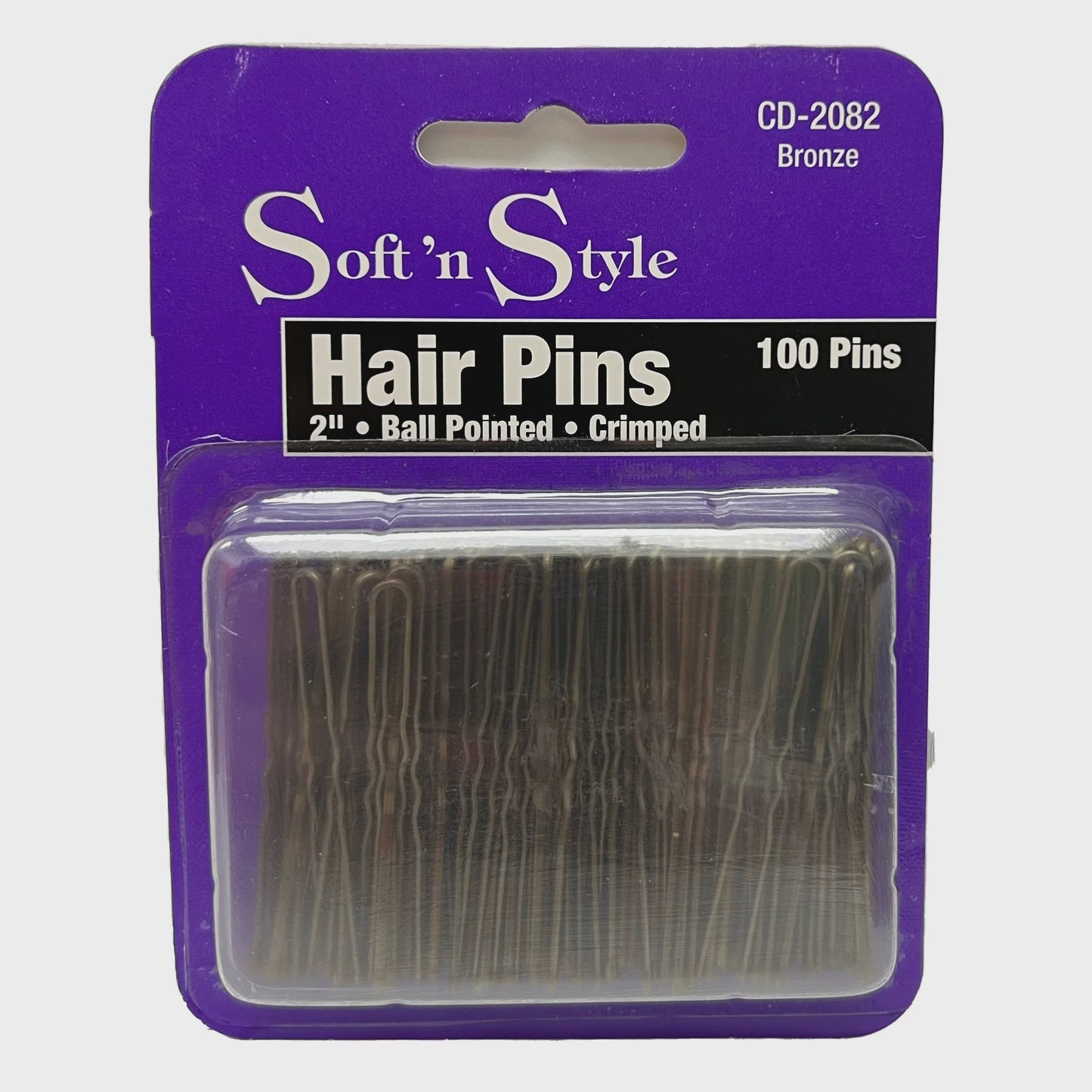 Soft N' Style Hair Pins - 2" Bronze CD-2082