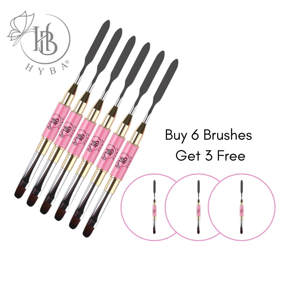 Hyba HYBRID DUAL Brush + Spatula #15