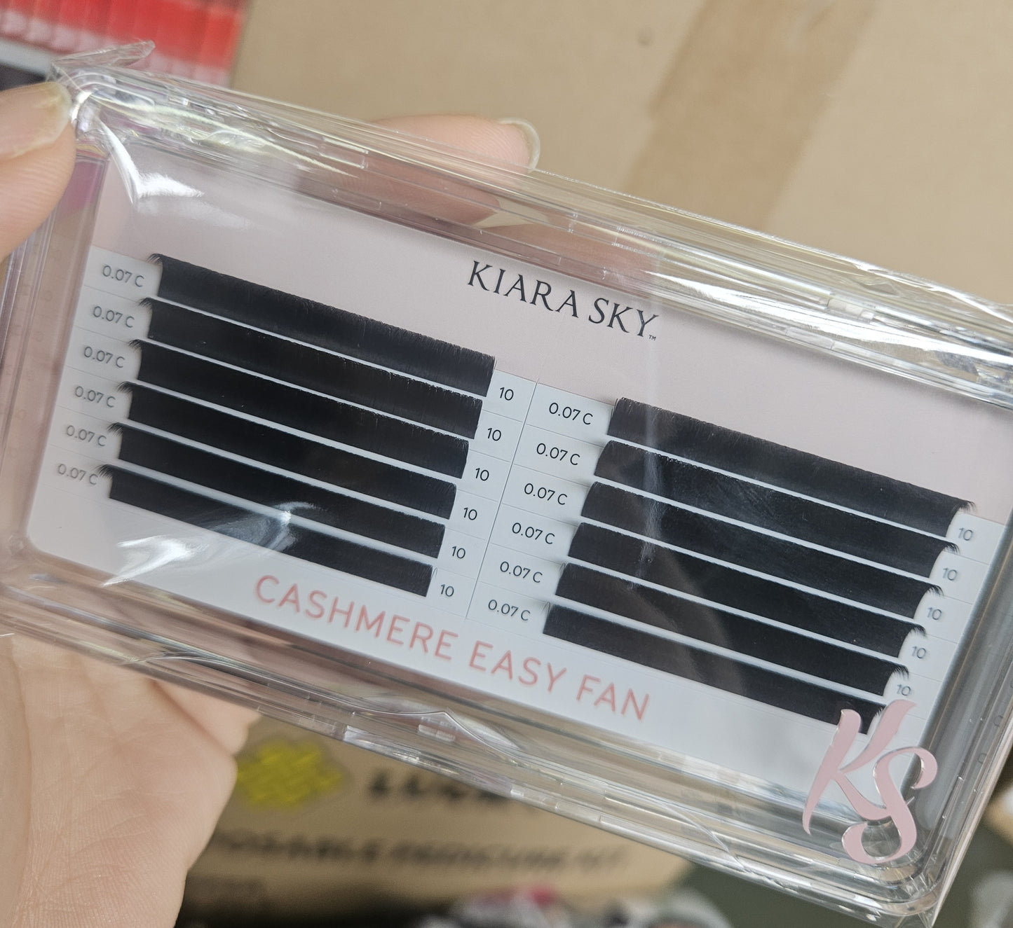 Kiara Sky Lash Extensions Cashmere Easy Fan - 0.07 - C - 10mm CEC710