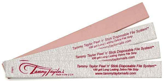 Tammy Taylor Nail Peel 'N' Stick Disposable Zebra File - 100grit - Pack of 10ct