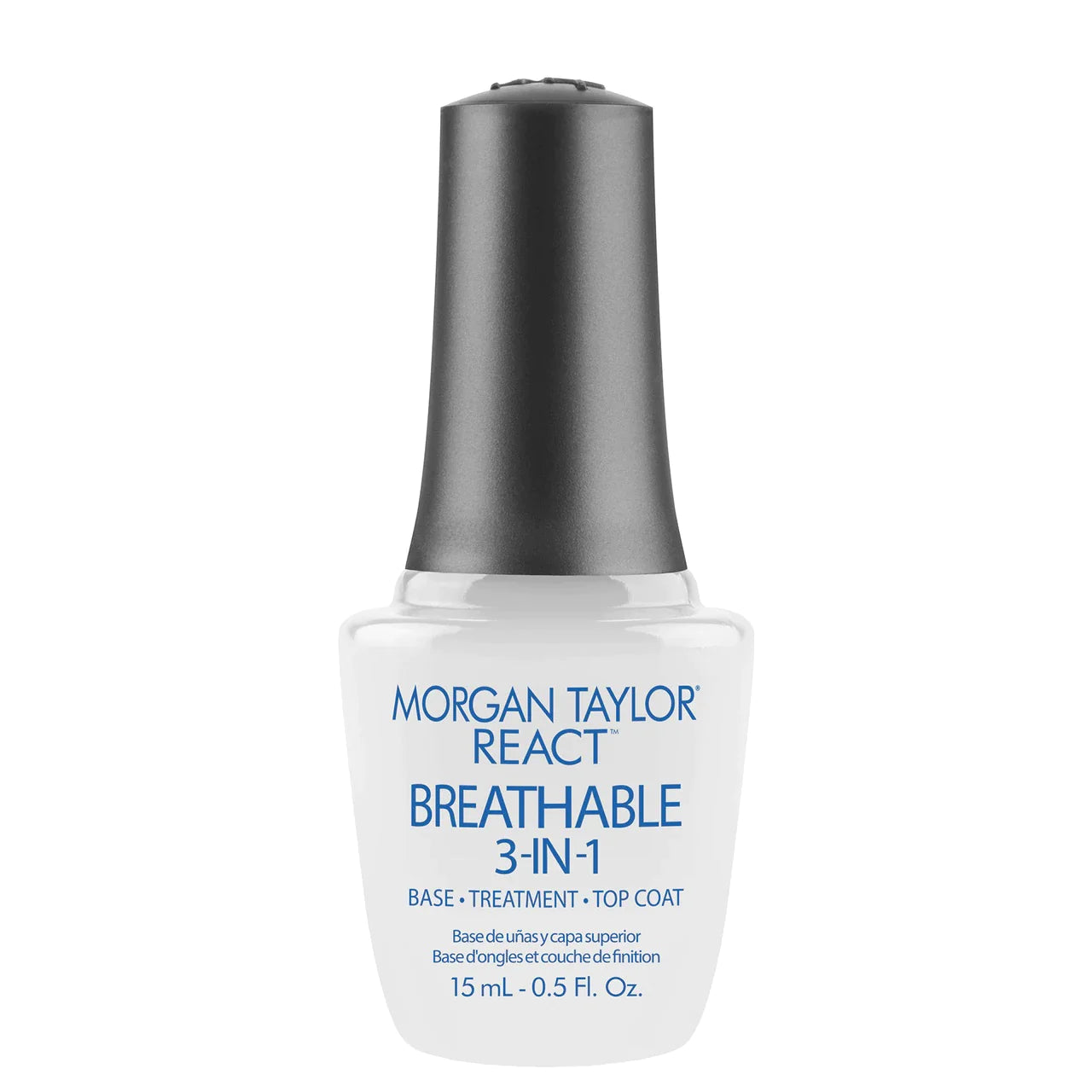 Morgan Taylor React Breathable 3 in 1 (Base/Treatment/Top) 0.5oz/ 15mL 3413000