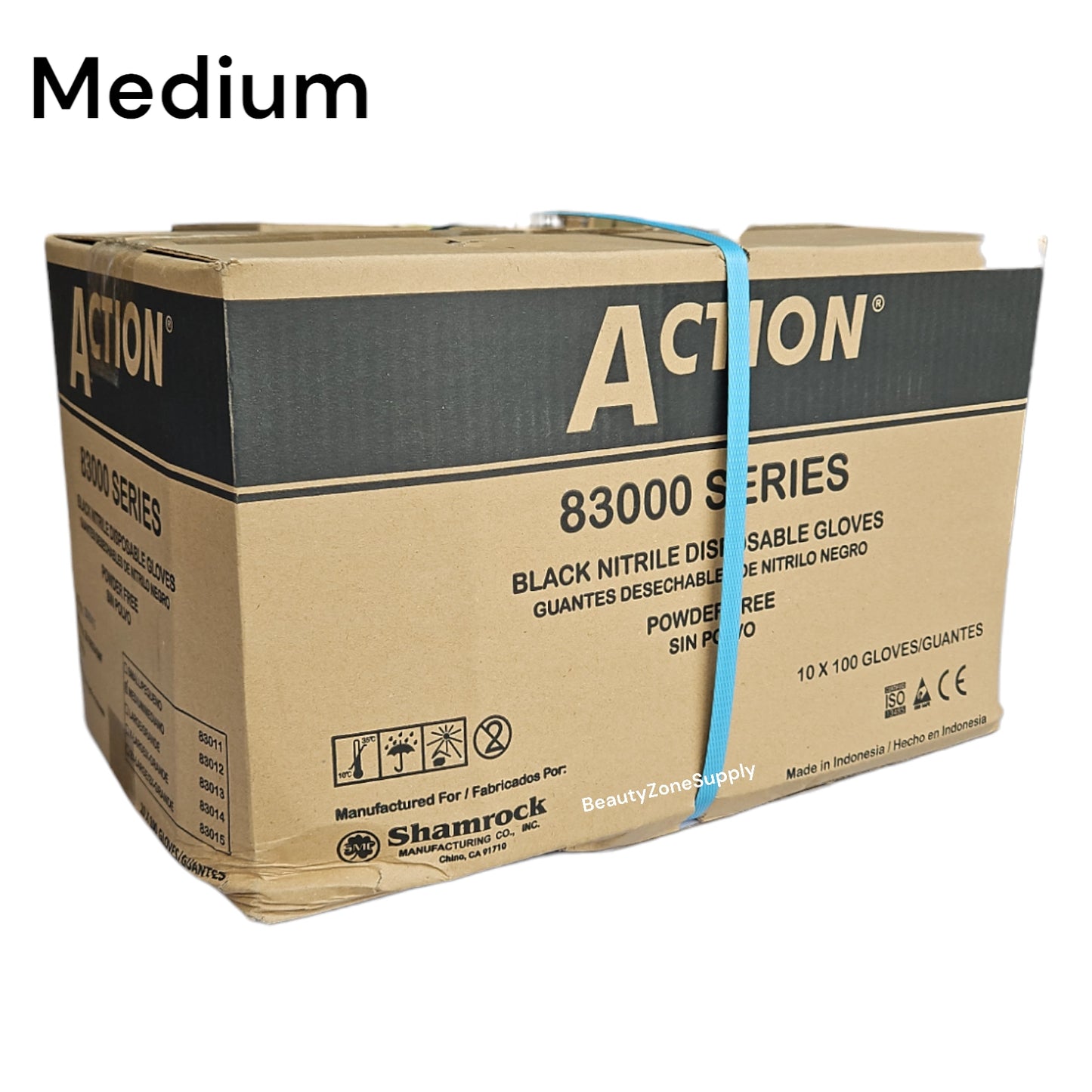 Action Nitrile Non Medical Gloves Case 10 box