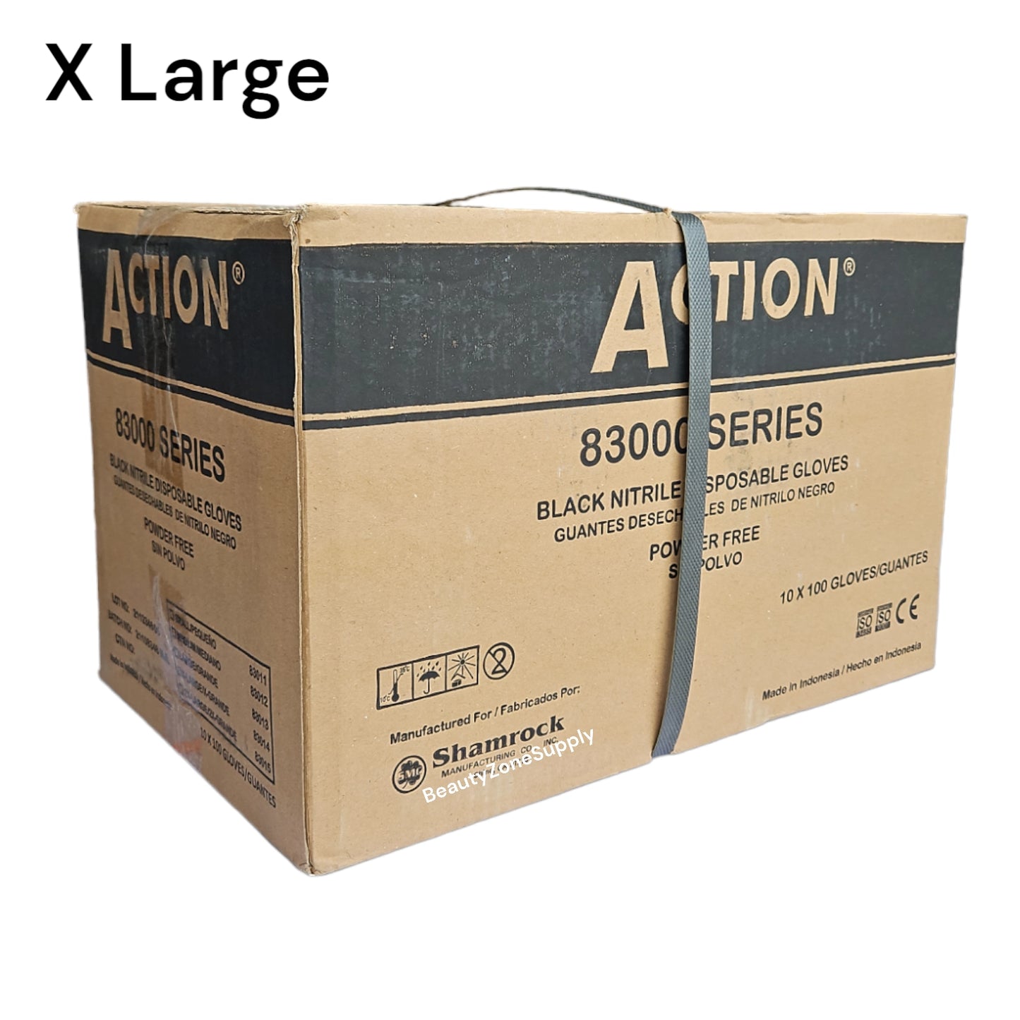 Action Nitrile Non Medical Gloves Case 10 box