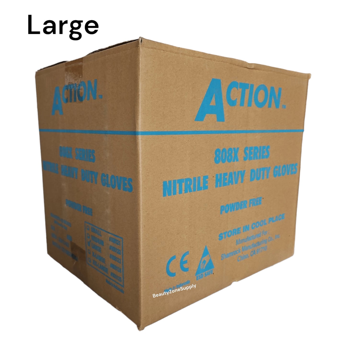Action Nitrile Non Medical Gloves Case 10 box
