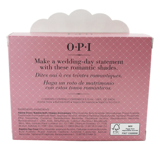 opi nail lacquer Mini I now Pronounce You 4 bottles