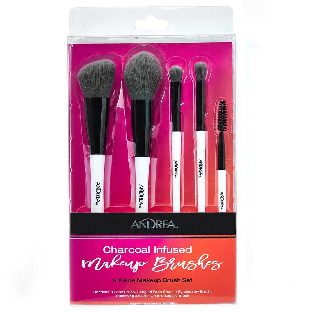 Andrea Charcoal Infused 5 piece Makeup Brush Set #37413