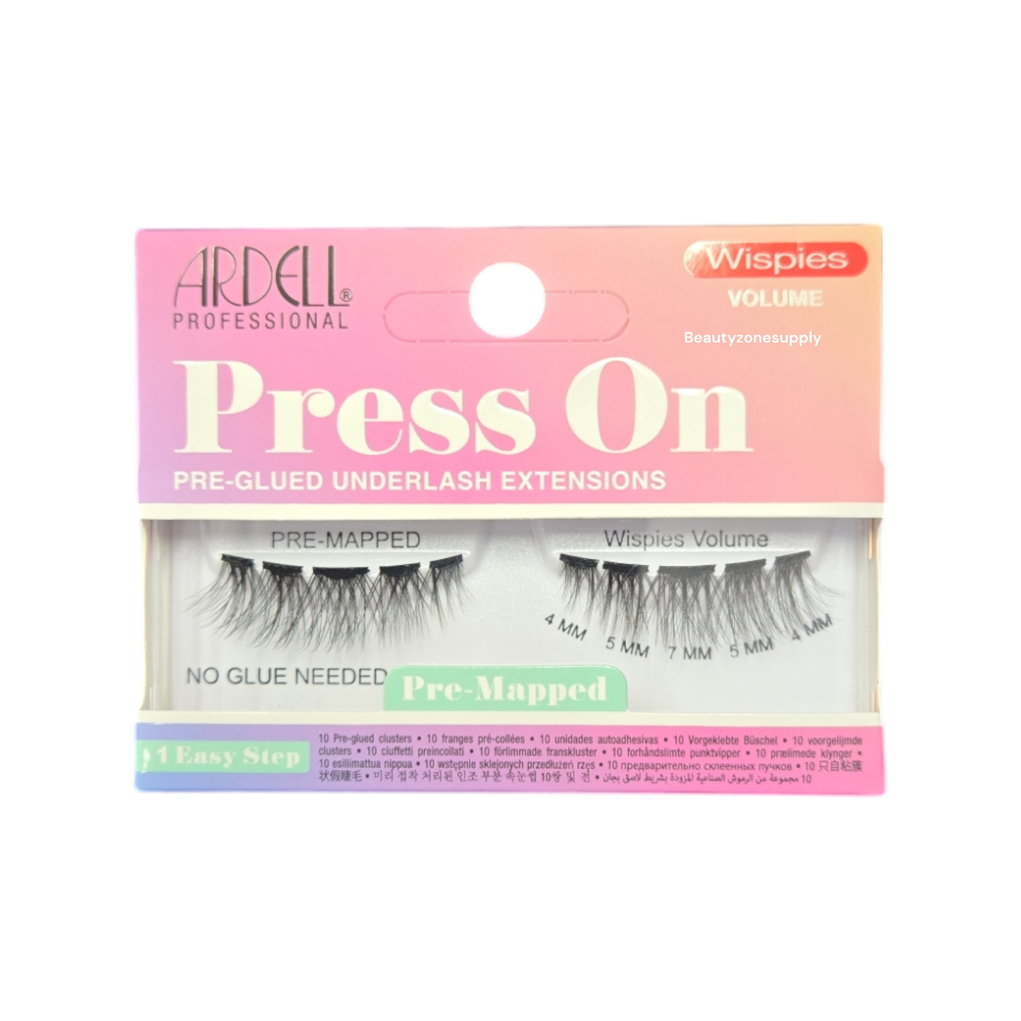 Ardell Eyelash Press On Pre-Mapped Wispies Volume #38764