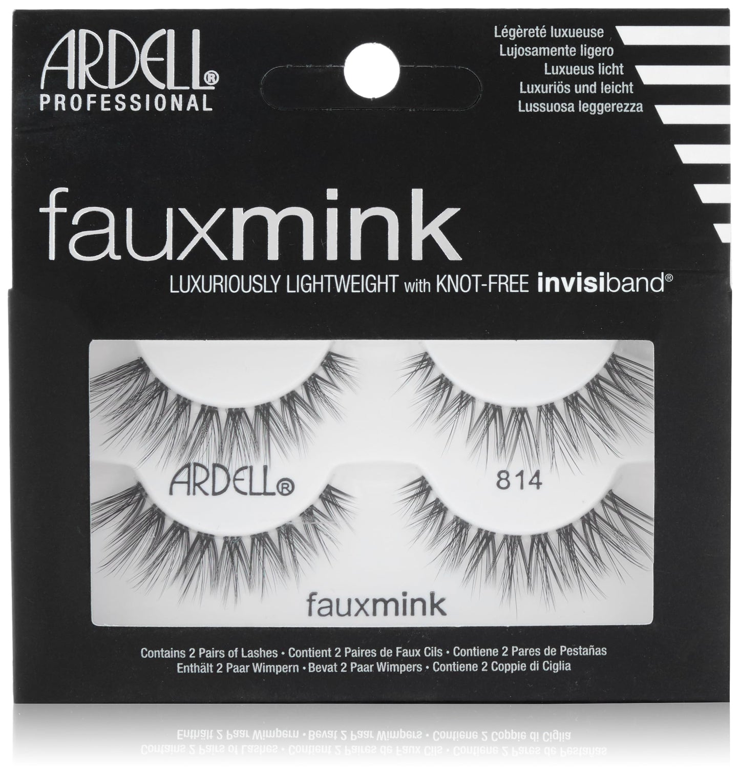Ardell Eyelash Twin Pack Faux Mink # 814 #68077