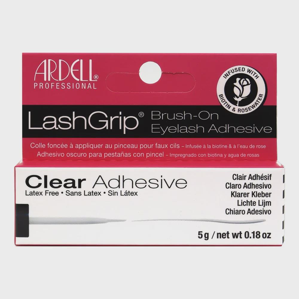 Ardell Lash Glue LashGrip Biotin & Rosewater Strip Adhesive Clear 0.18 oz #67595