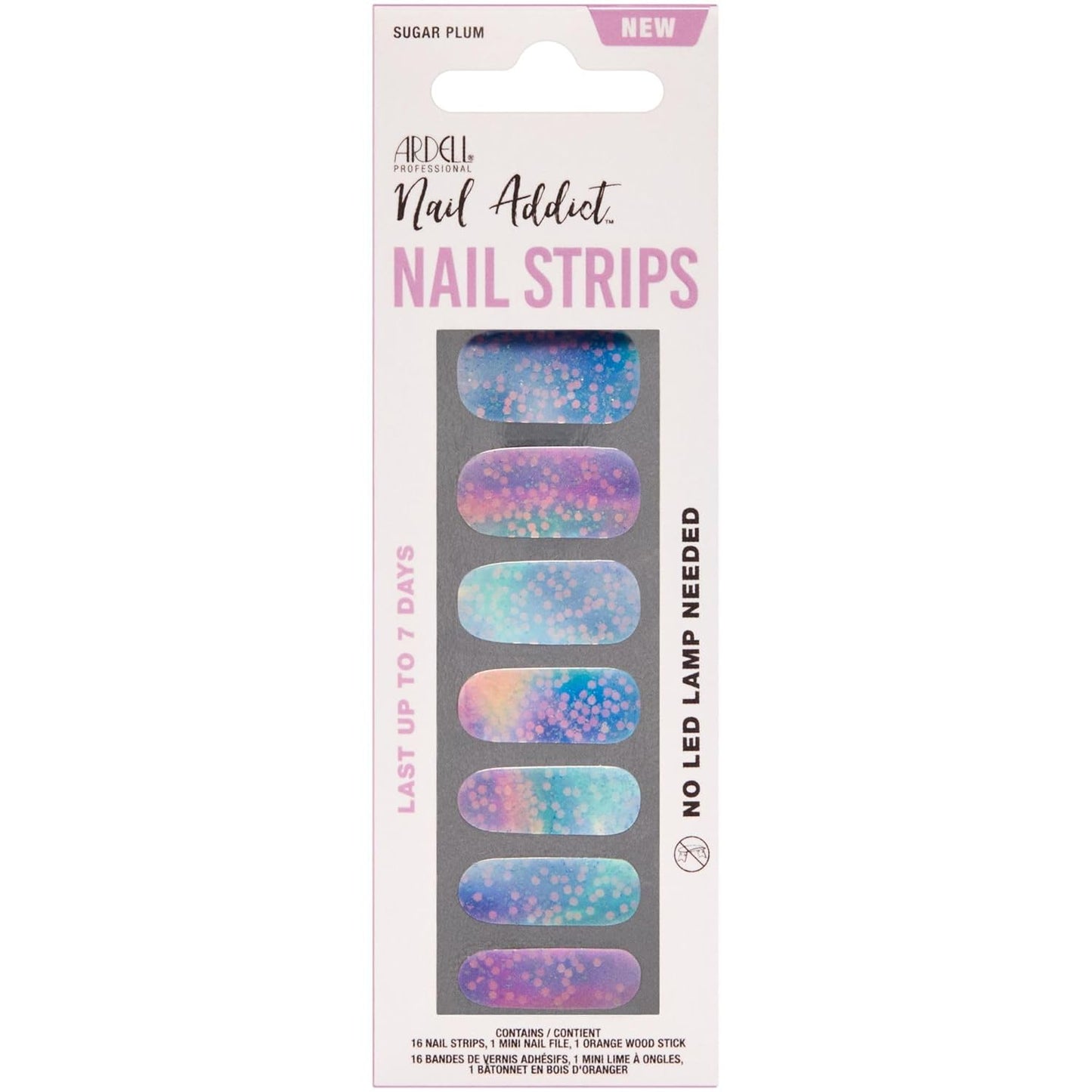 Ardell Nail Addict Nail Strips - Sugar Plum #37960