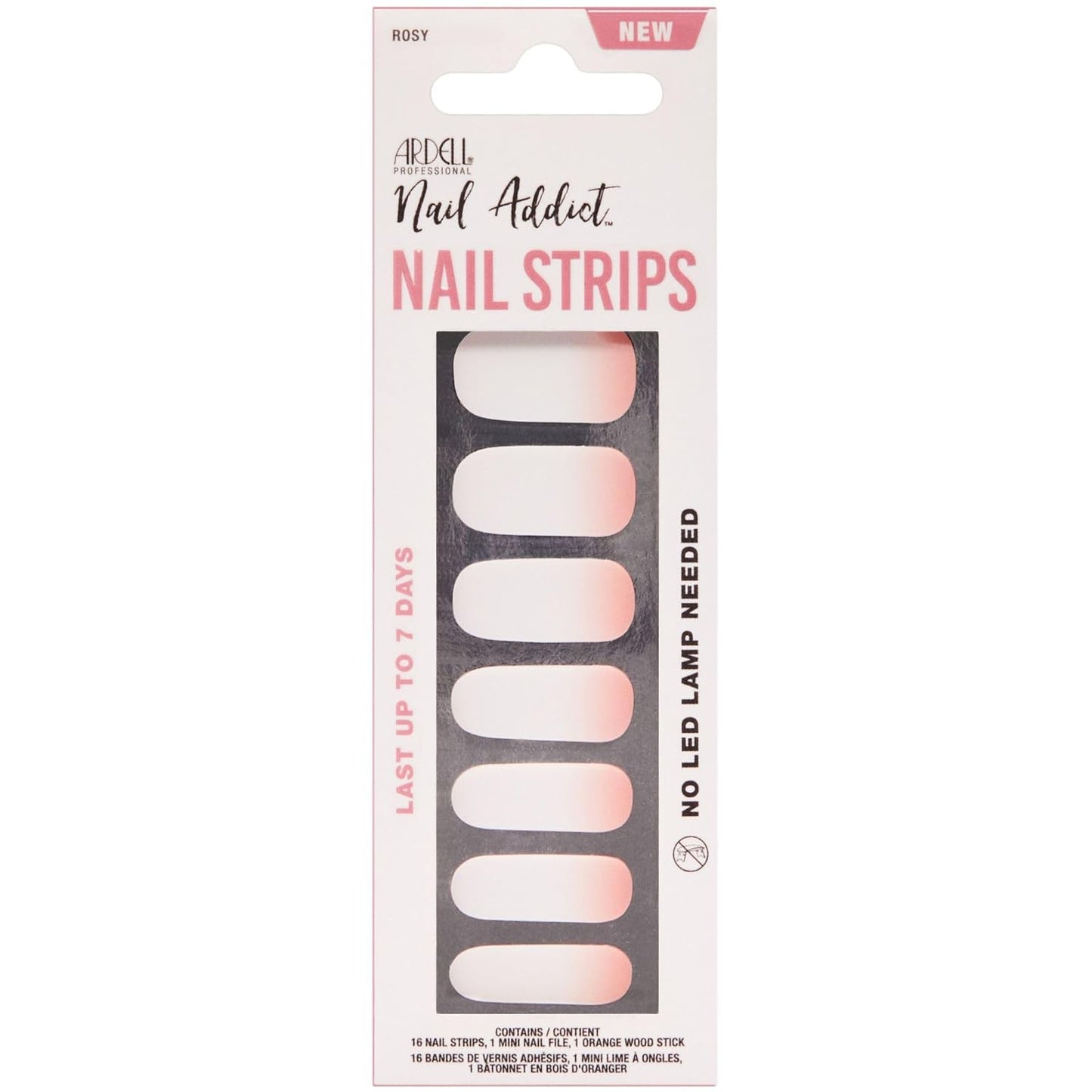 Ardell Nail Addict Pedicure Strips - Rosy Cheeks #37896