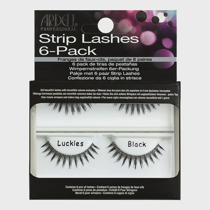 Ardell Strip Lashes Luckies Black 6 Pack Refill Kit 60065