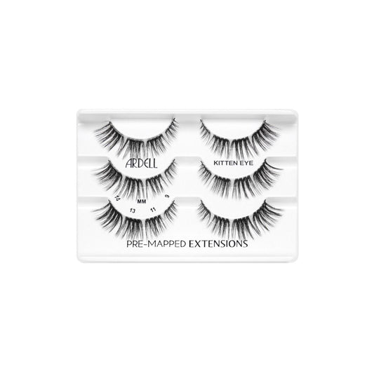 Ardell Eyelash Pre-Mapped Extensions Kitten Eye Refill 3 pack #38861