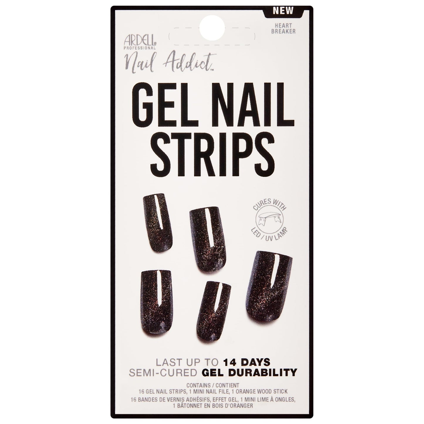 Ardell Nail Addict Gel Nail Strips - Heart Breaker #37954