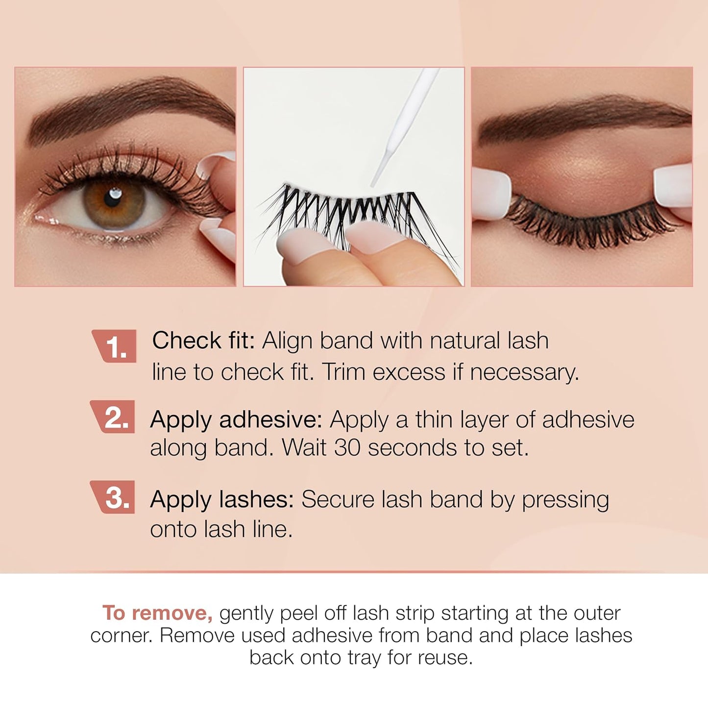 Ardell Naked Lash 3/4 length 434 with DUO 1 gram Glue #43499
