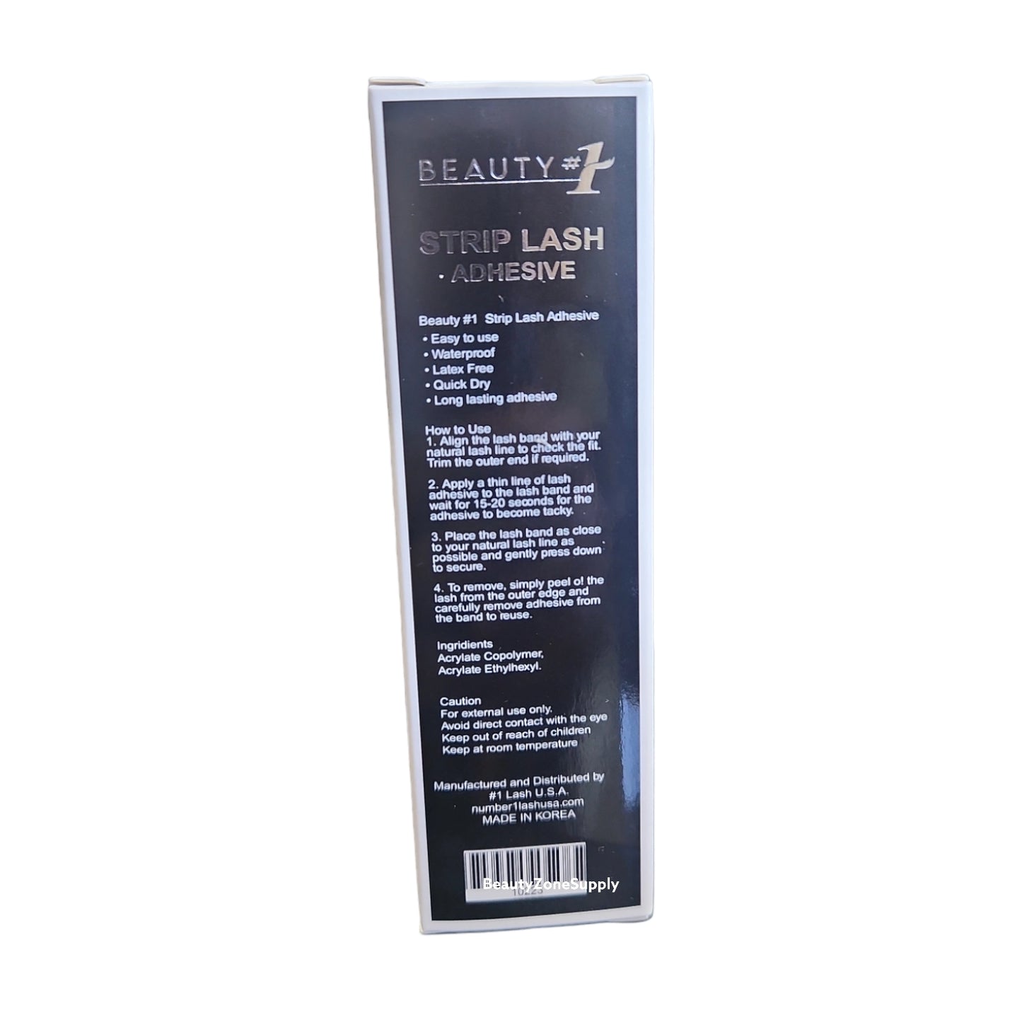 Beauty #1 Strip Lash Adhesive Glue Black 0.17 oz