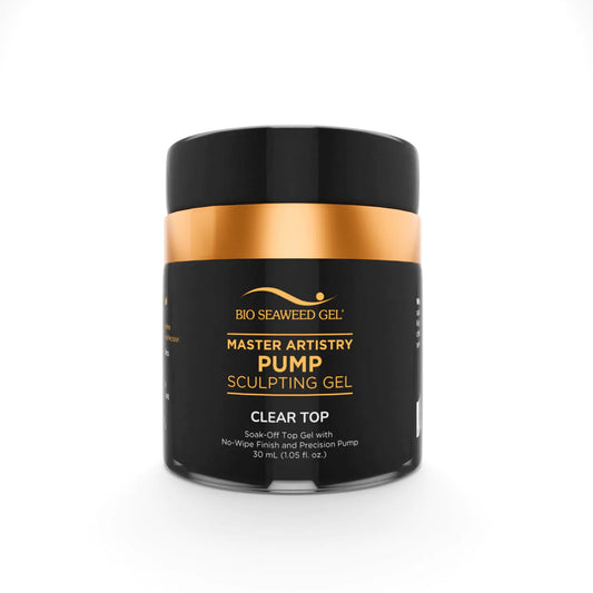 Bio Seaweed Master Artistry Pump Clear No-Wipe Top Sculpting Gel 0.5 fl oz