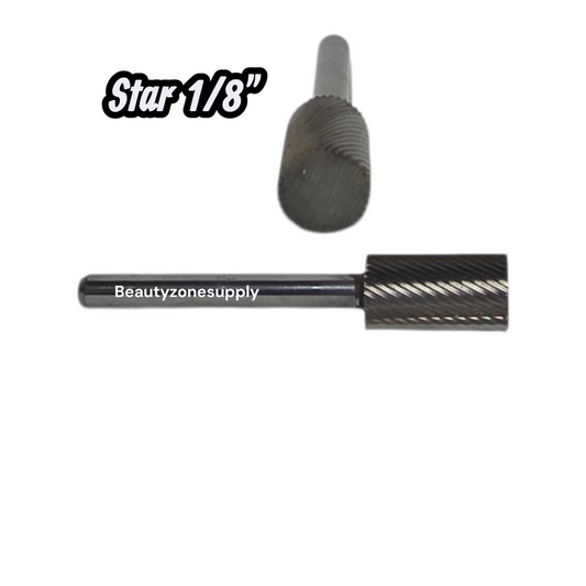 Bz Large Barrel Carbide Bit - Medium 1/8" Silver