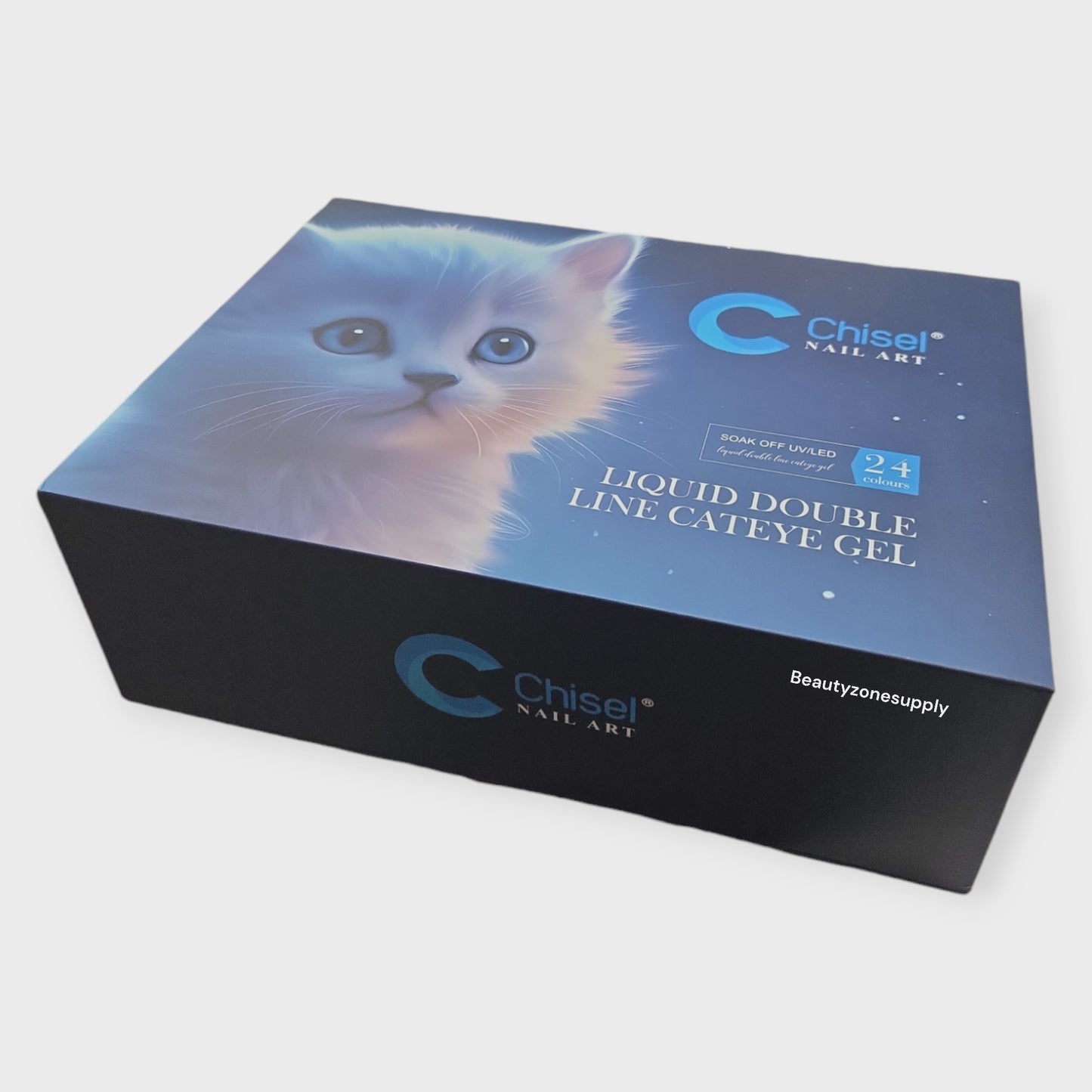 Chisel nail Art Liquid Double Line Cateye Gel 24 bottle