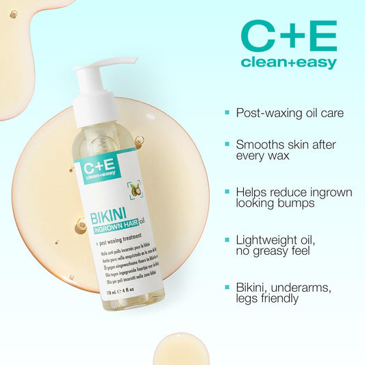 Clean + Easy Post Wax Bikini Ingrown Hair Oil 4 oz #44522