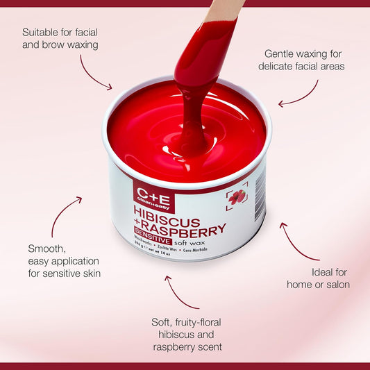 Clean + Easy Hibiscus Raspberry All Purpose Soft Wax 44520