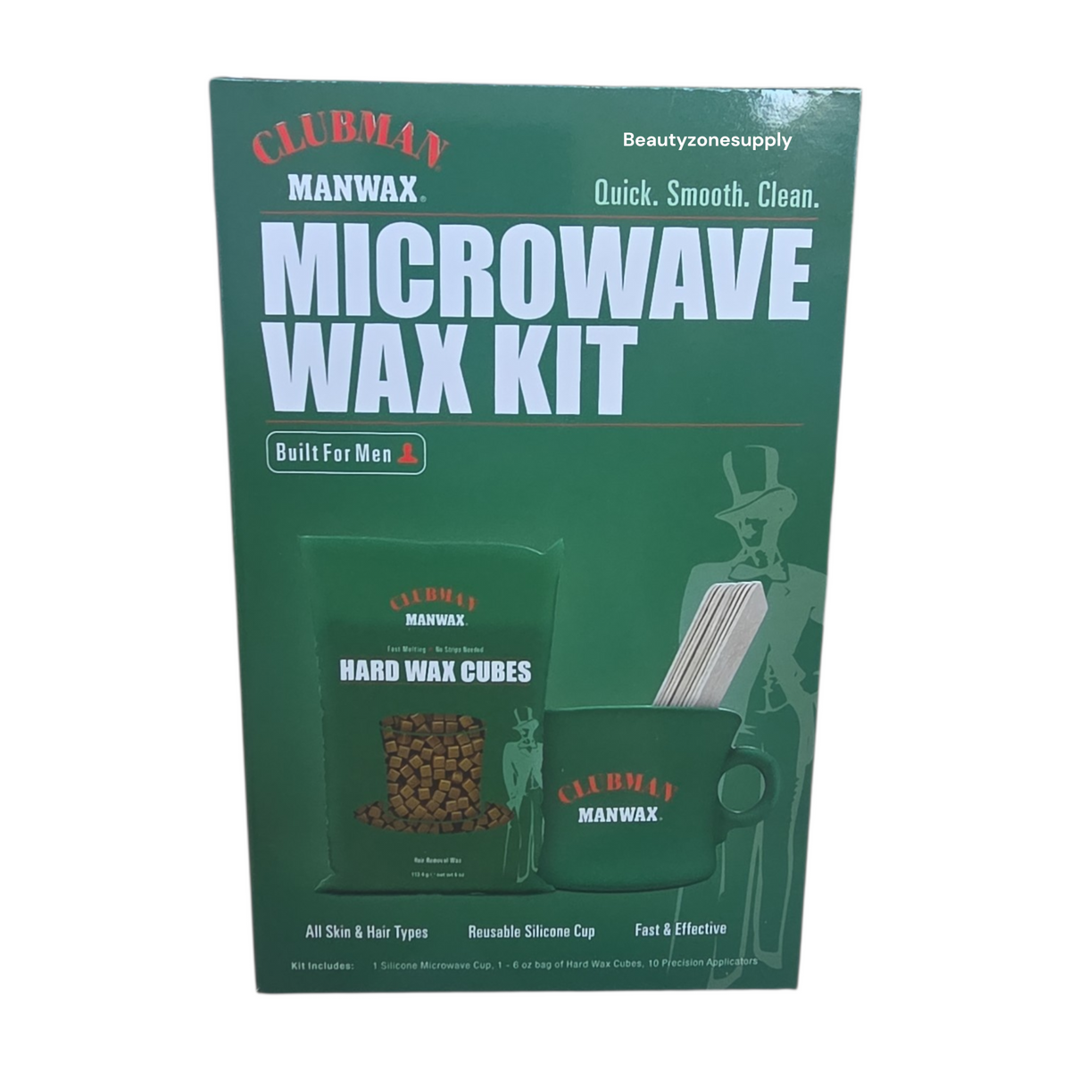 Clubman Manwax Microwave Wax Kit #39973