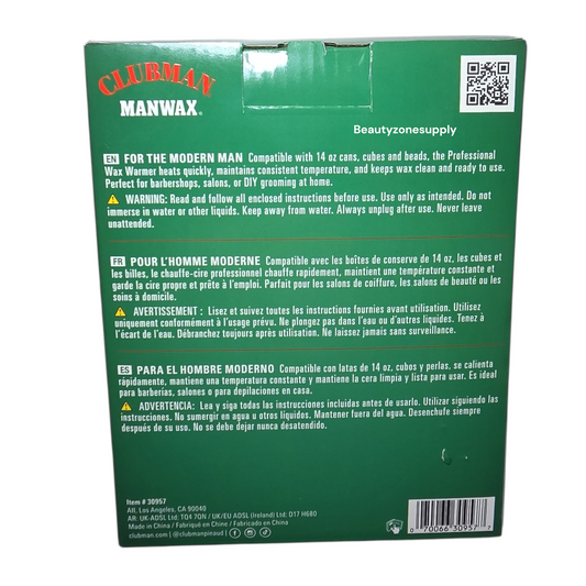 Clubman Manwax Wax Warmer #30957
