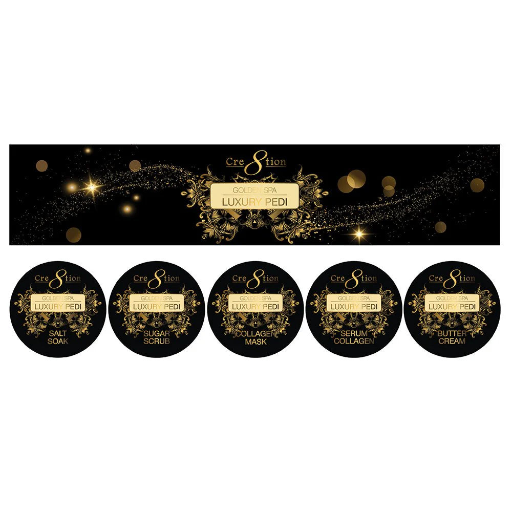 Cre8tion Luxury Golden Pedicure Spa 5 in 1