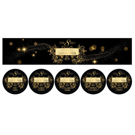 Cre8tion Luxury Golden Pedicure Spa 5 in 1