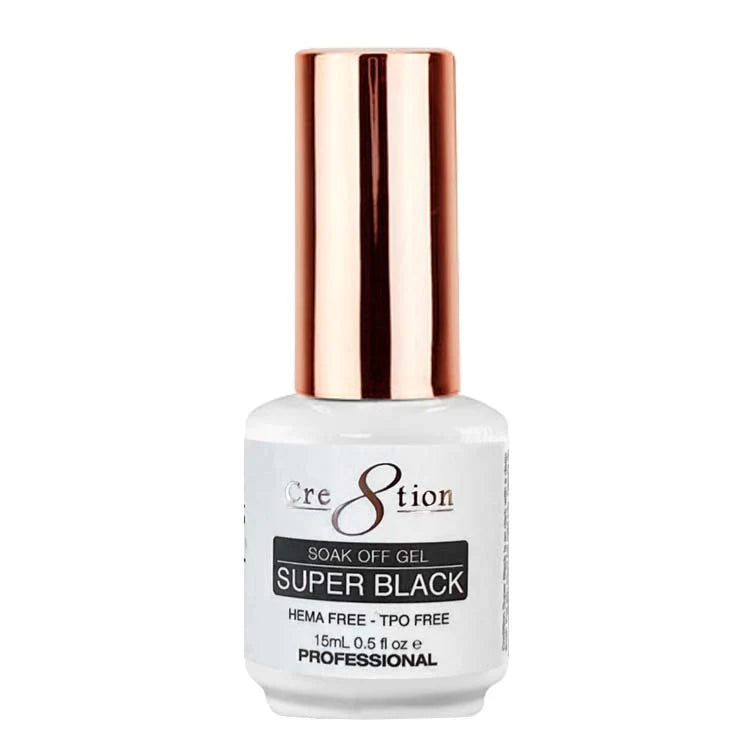 Cre8tion Soak of Gel Super Black 0.5 oz