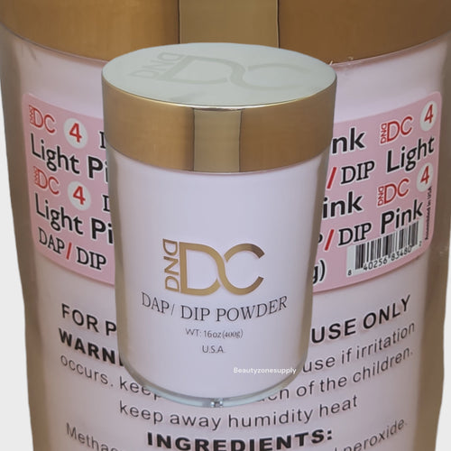 DC DND Dap Dip Powder & Acrylic powder #004 Light Pink 16 oz