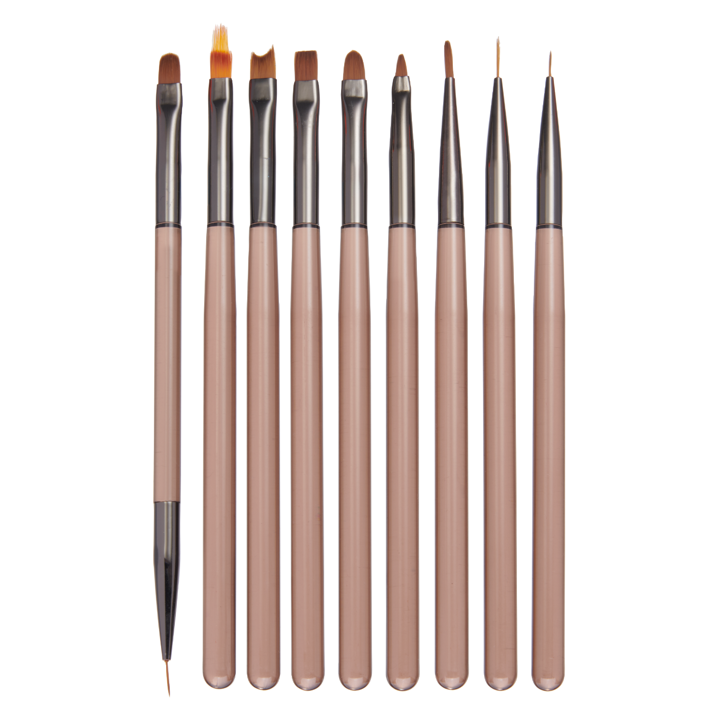 DL Pro Nail Art Brush Set - 9 pc. Item#DL-C579