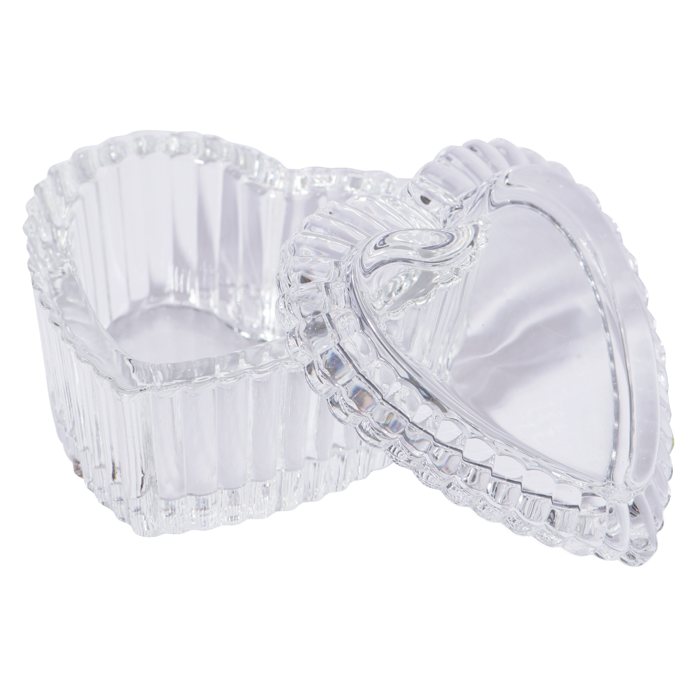 DL Pro Heart-shaped Glass Jar with Lid #DL-C442