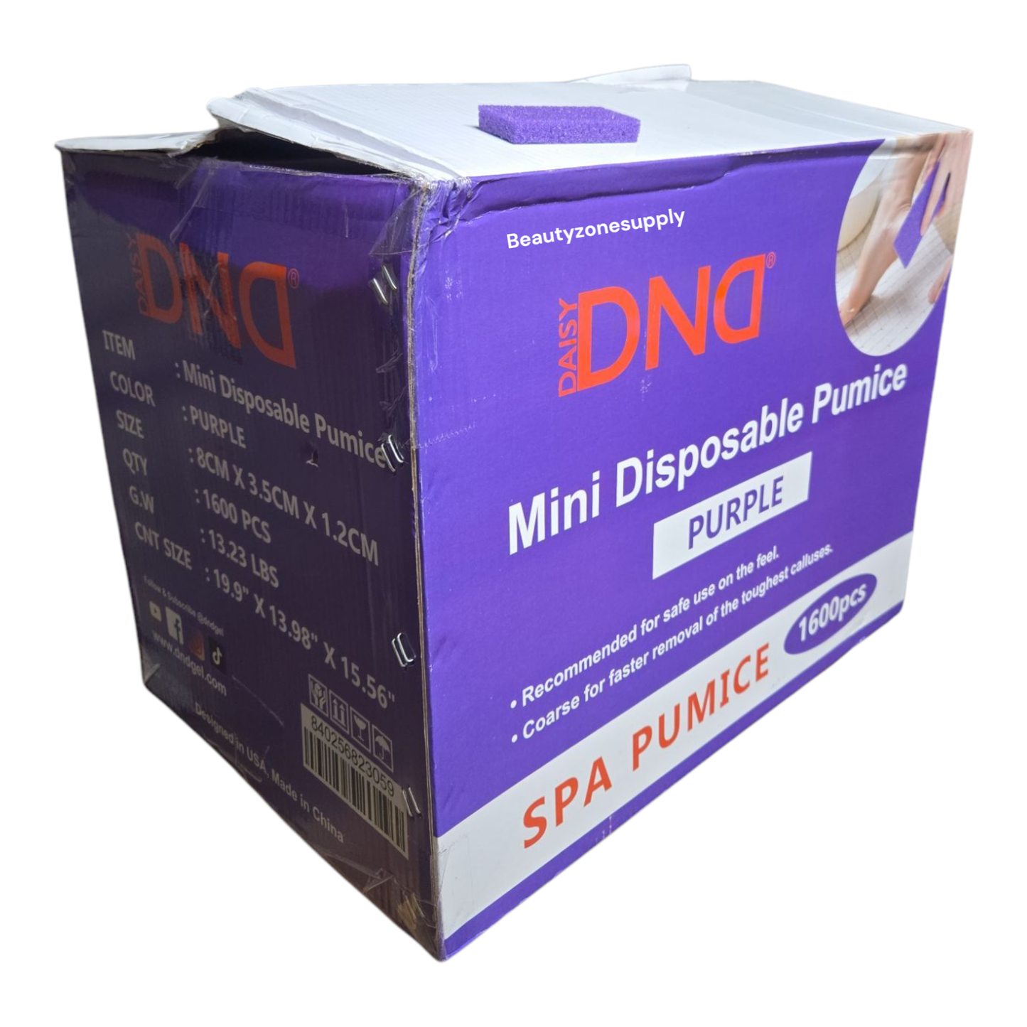 DND Mini Pumice Purple Box Case 1600 pcs