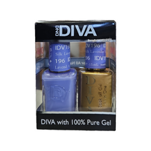 Load image into Gallery viewer, DND Diva Duo Gel &amp; Lacquer 196 Lavender Silk