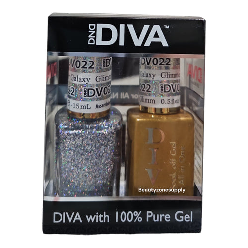 DND Diva Duo Gel & Lacquer 022 Glimmer Galaxy