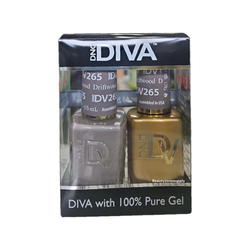 DND Diva Duo Gel & Lacquer 265 Diftwood