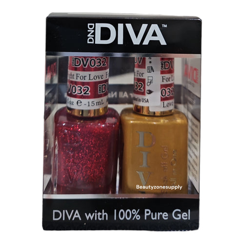 DND Diva Duo Gel & Lacquer 032 Fight For Love