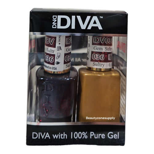 DND Diva Duo Gel & Lacquer 036 Sultry Gem