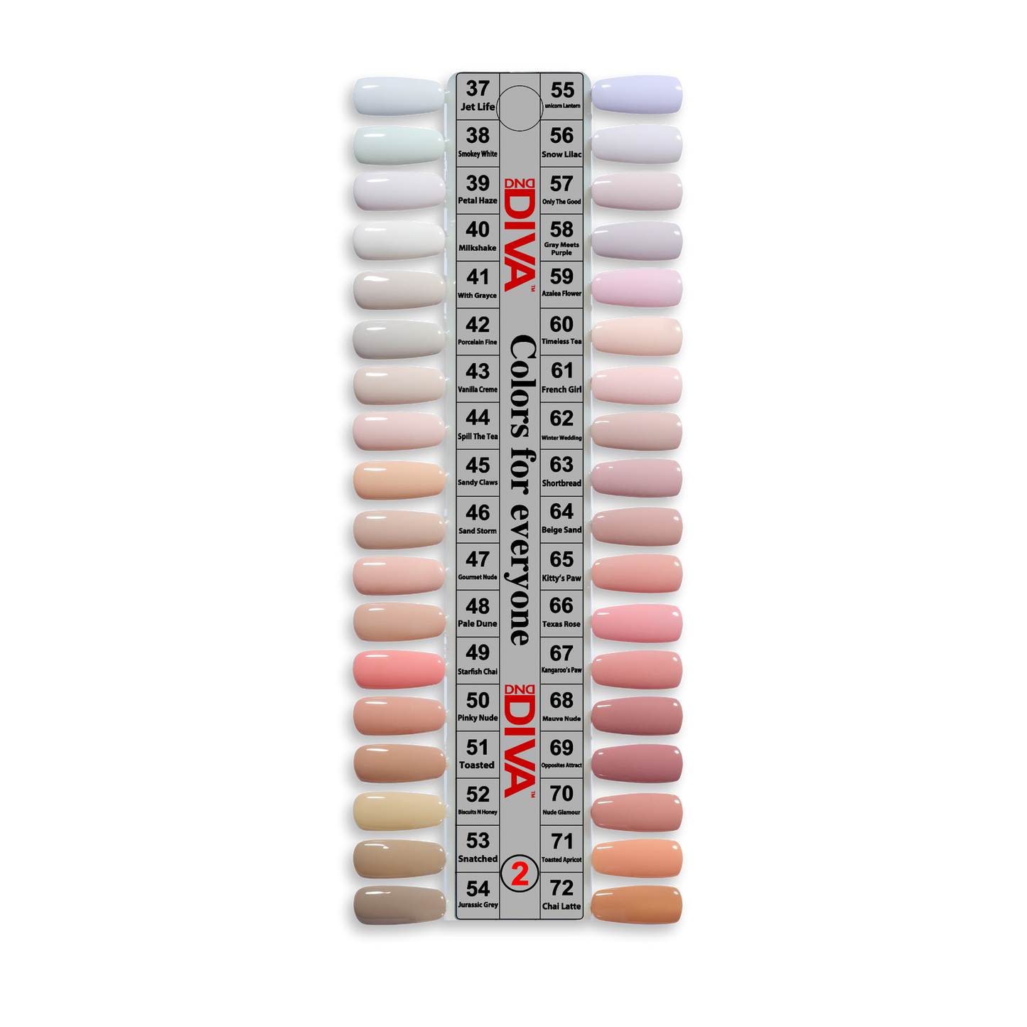 Diva Gel Board Set 36 bottle with Swatches #2