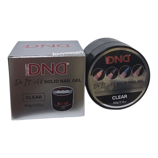 Diva DnD Solid Sticker Adhesive Clear Gel UVLED Jar 2.12 oz