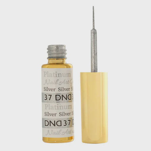 Dnd Platinum gel nail art Silver 037