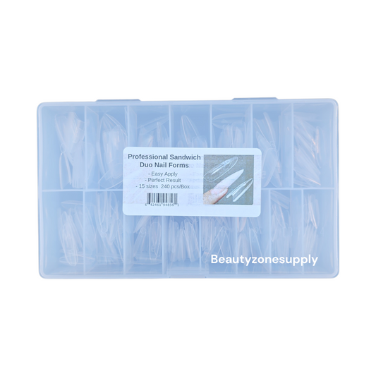 Duo Nail Form Tips – Dual Forms for Poly Gel Extensions