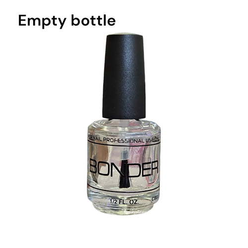 Empty Nail Bottle Clear 0.5 oz BONDER