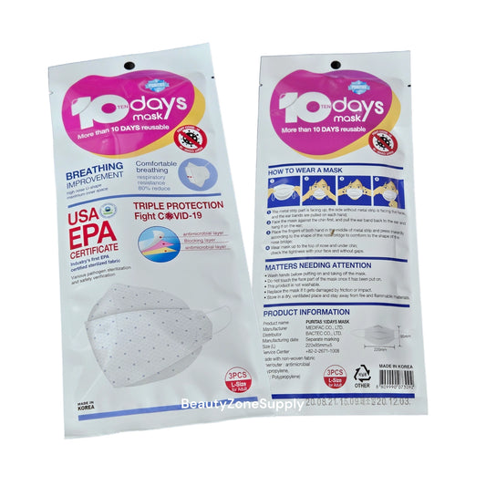 Face mask White 10 Days Face Mask 3 Pack