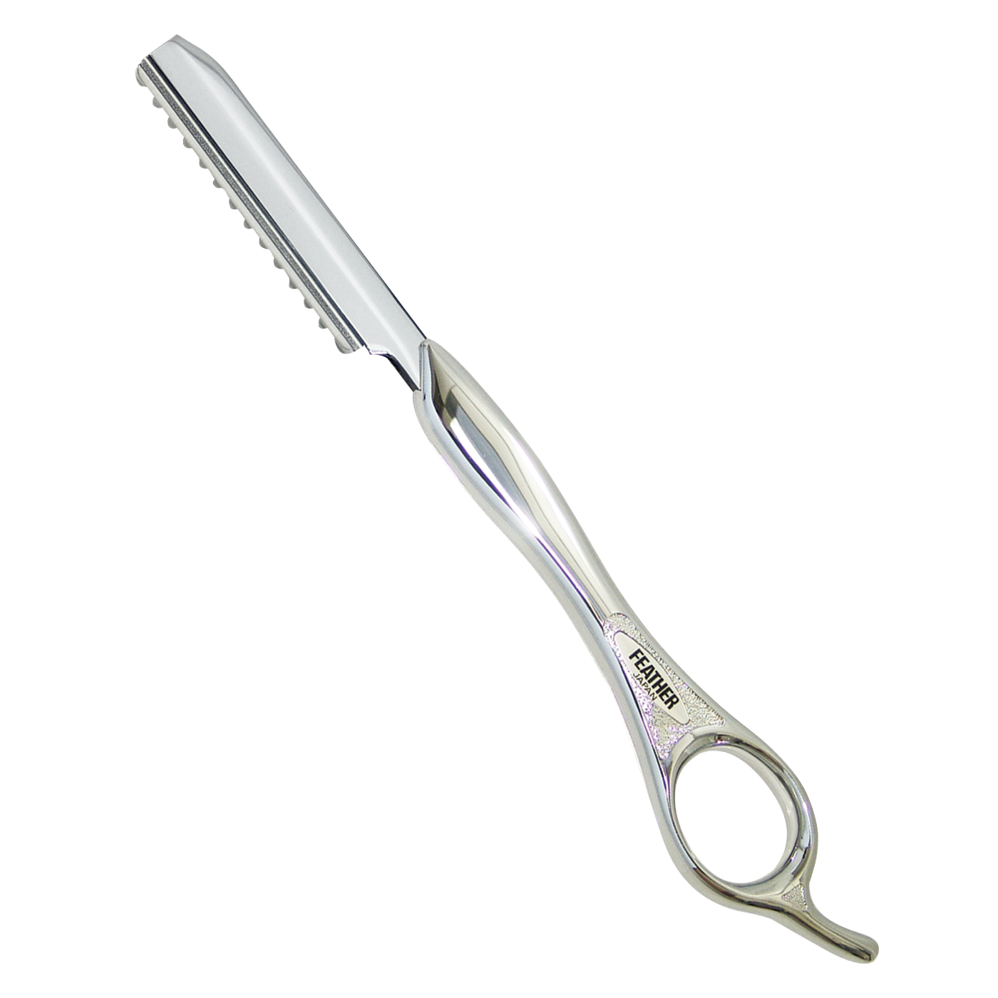 Feather 7-1/4" Silver Styling Razor #F115108