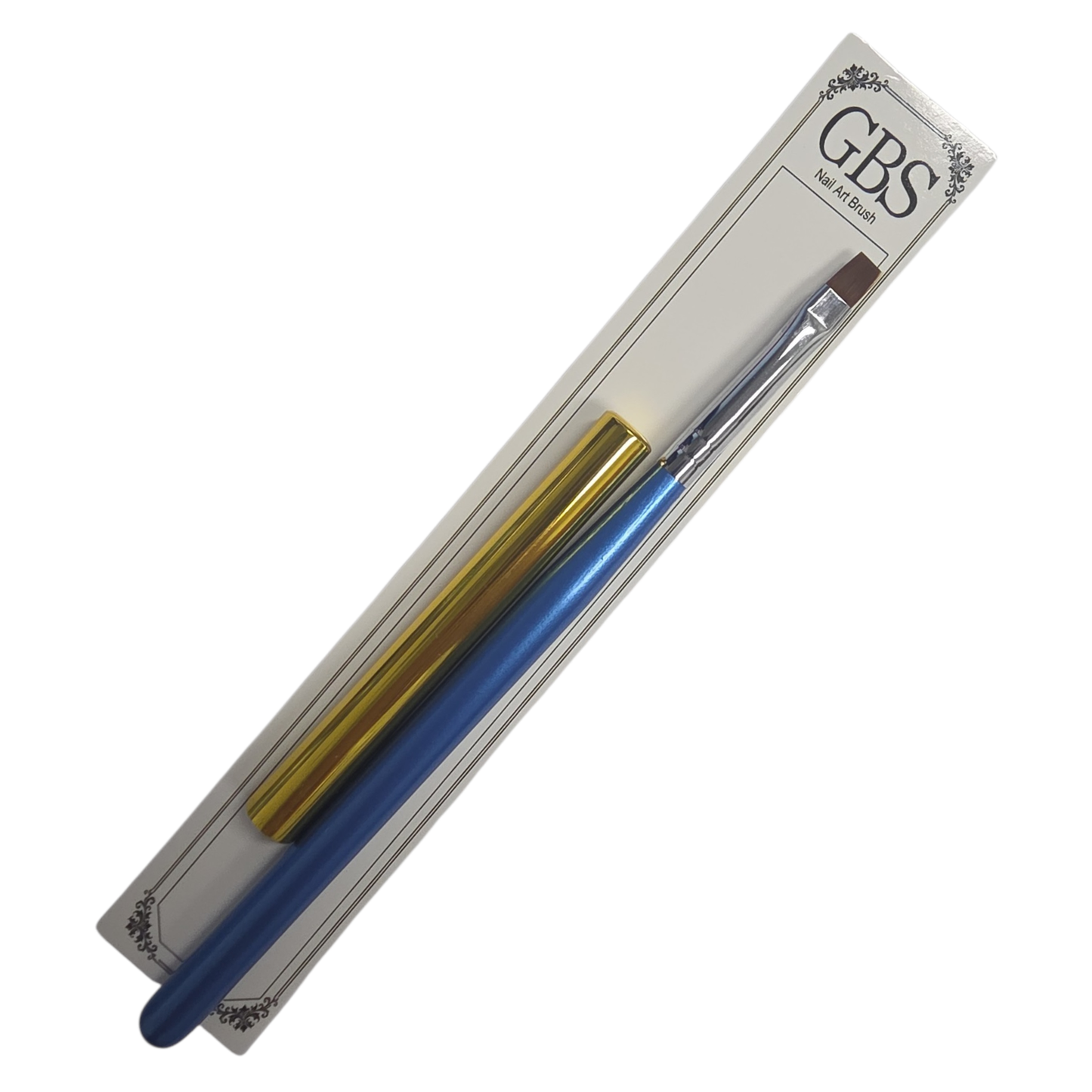 GBS Nail Art Brush #12 Flat With Cap