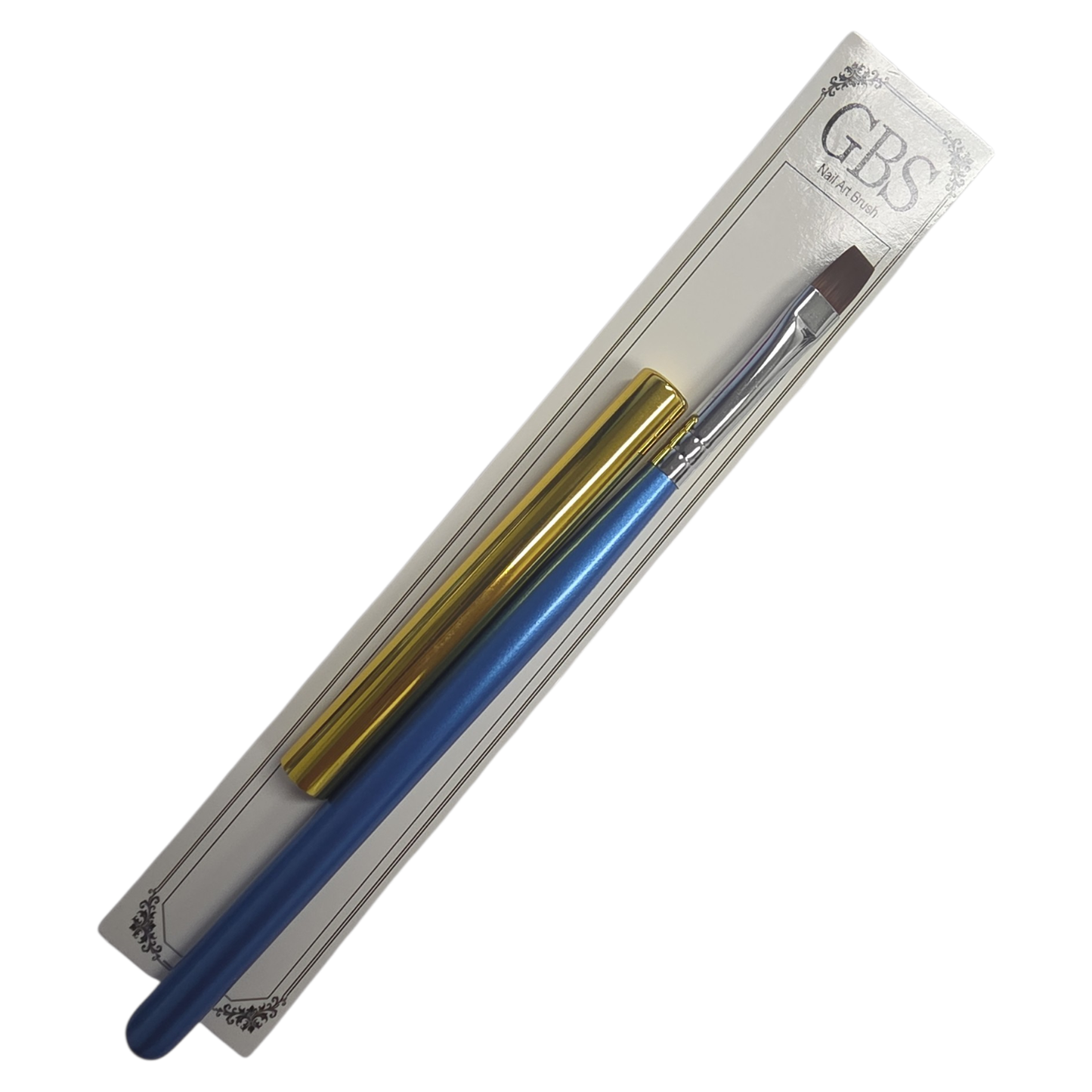 GBS Nail Art Brush #13 Flat With Cap