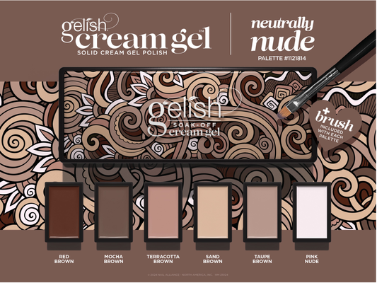 Gelish Cream Gel 6pc Palette - Neutrally Nude #1121814